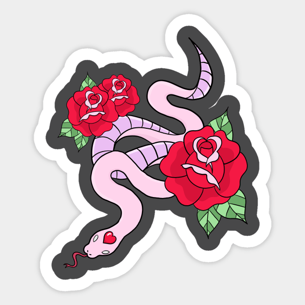 Snake of Love Sticker by Crashdolly